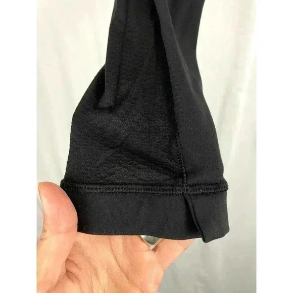 Lululemon Black Cropped Leggings 22" Size 4 Inner Pocket Low Rise Activewear - Picture 8 of 10